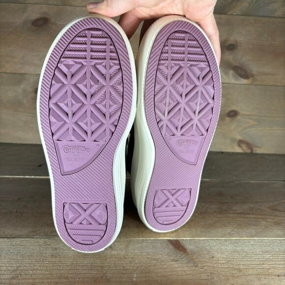 Converse all star move womens size 6 shoes black high top tiny tattoo sneakers - Picture 6 of 8